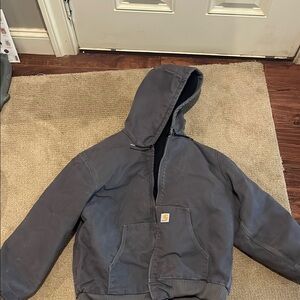 New Carhartt Gray Hooded Jacket